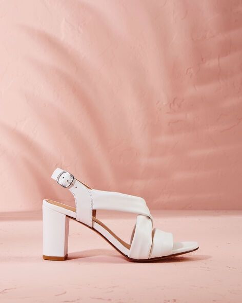 Recherche : Sandales blanches cuir - 1