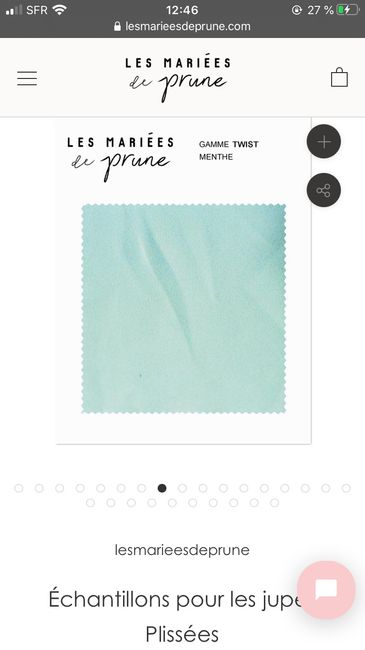 Jupe longue menthe demoiselle d'honneur - 1