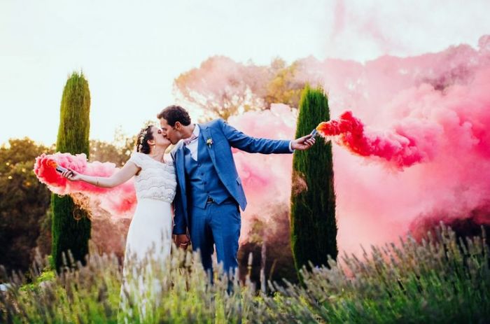 Fumigènes pour les photos de couple ! - 1