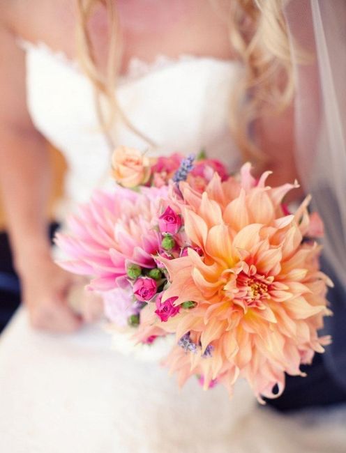 Couleurs bouquet robe Champagne dentelle ivoire - 2