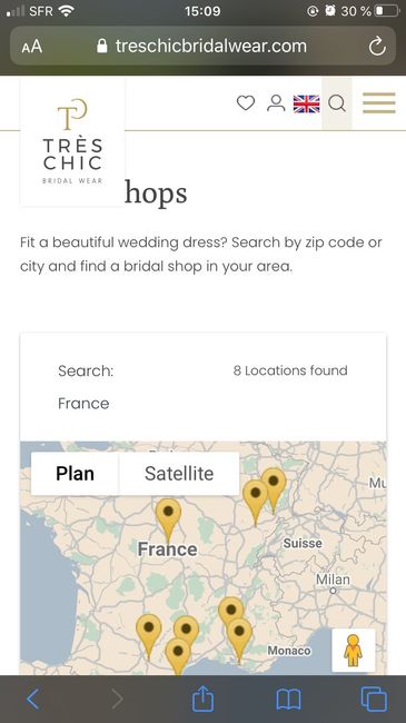 Distance boutique de mariage - 1