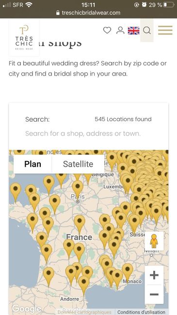 Distance boutique de mariage 1