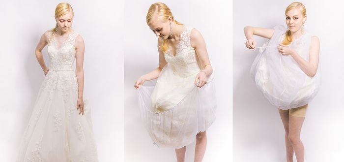 Aller aux wc avec sa robe 👰 - 2