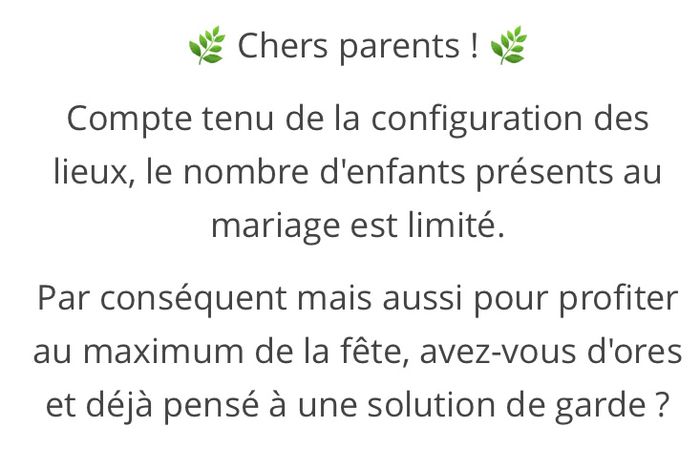 Réduire le nombre d'enfant - 1
