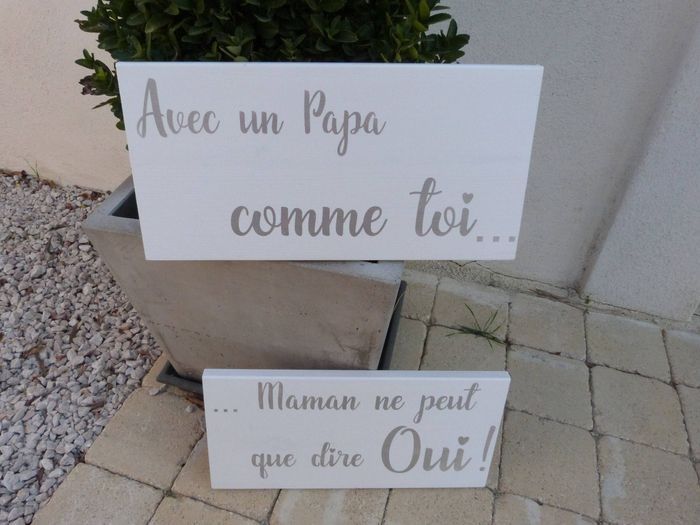 Pancarte enfants d'honneur - 1