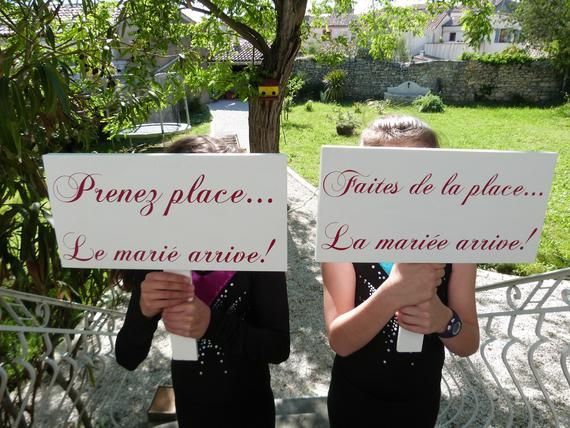 Pancarte enfants d'honneur - 3