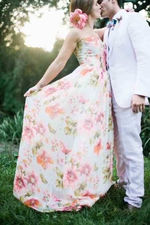 Inspi : Robes de mariée à motifs 1