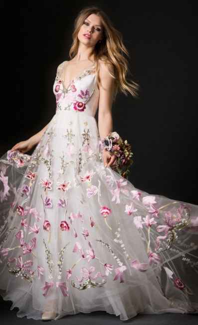 Inspi : Robes de mariée à motifs 3