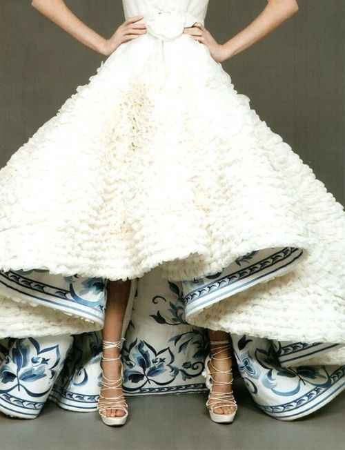 Inspi : Robes de mariée à motifs 5