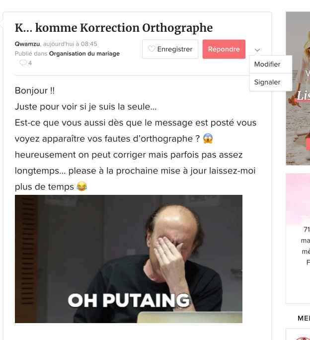 K... komme Korrection Orthographe - 1