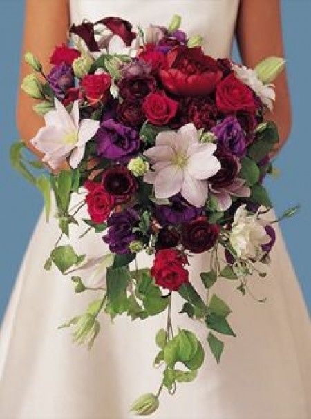 à dominante rouge et violet