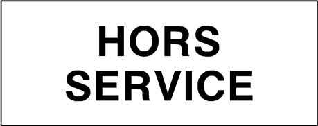wc hors service - 1