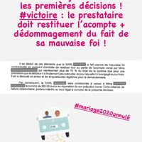 Remboursement acompte annulation covid - 2