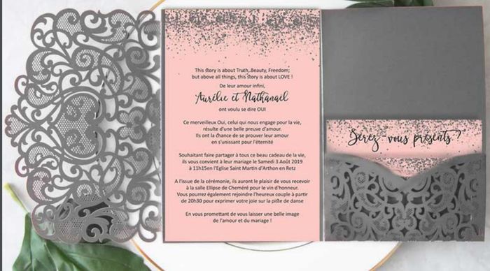 Pochette faire part