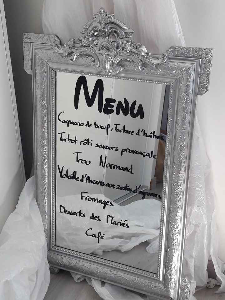Notre menu - 1
