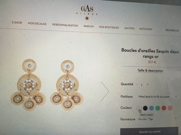 Boucle d’oreilles - 1