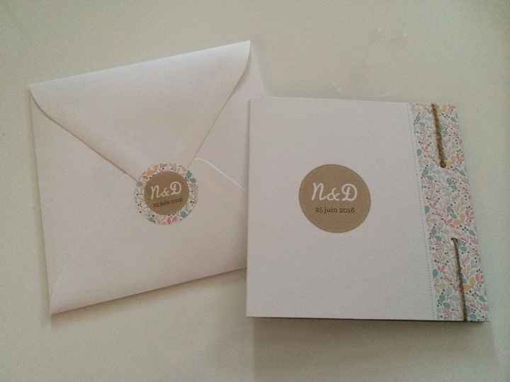 Faire part + enveloppe
