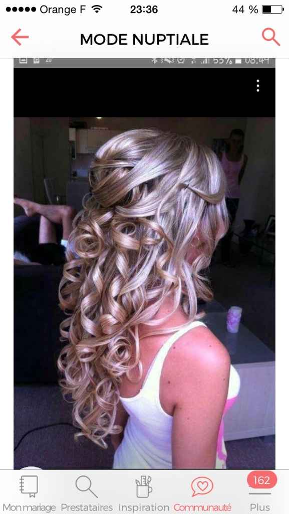 Idée coiffure cheveux détachés - 1