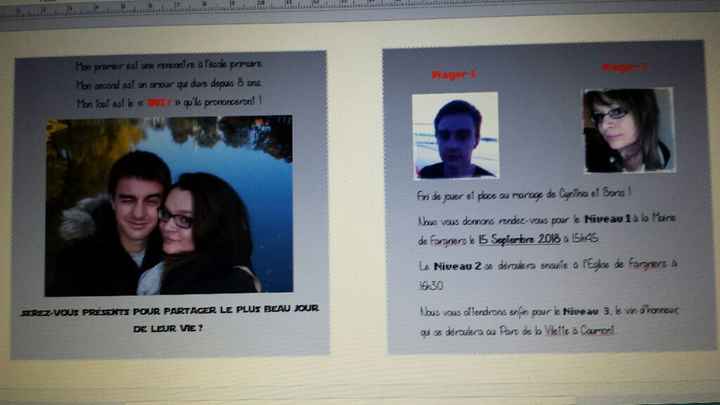  Faire part La princesse et le geek - 2