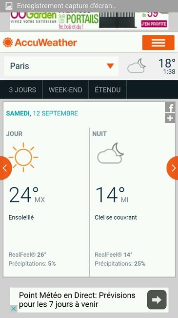 Le beau temps au rdv? - 1