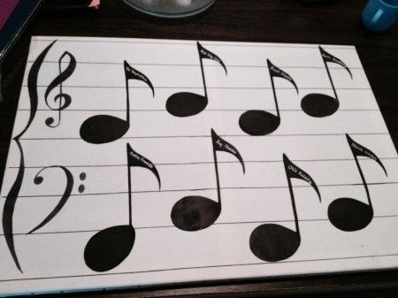Mariage mars 2014 theme musique noir et blanc  - 1