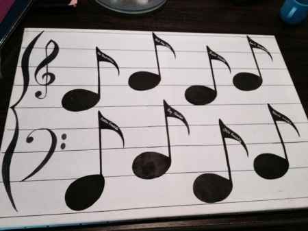 Mariage mars 2014 theme musique noir et blanc  - 1