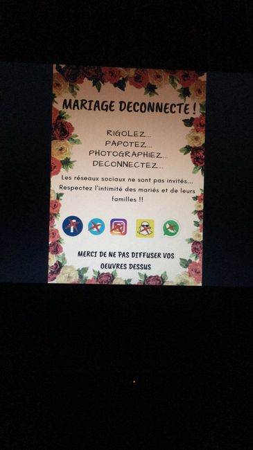 Panneau mariage déconnecté 📸 1