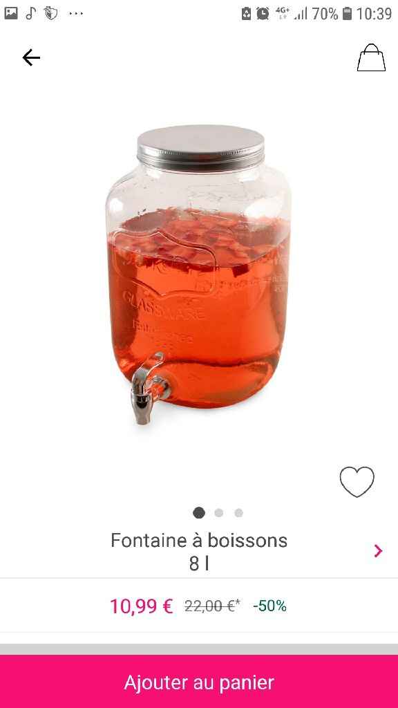 Fontaine à boissons 8l sur Showroomprivé - 1