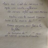 Texte faire part qu'en pensez vous - 1