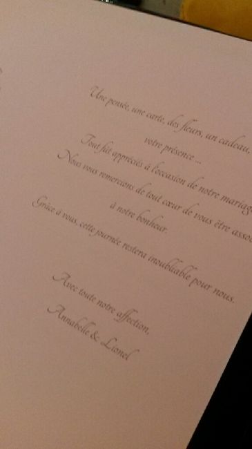 Les remerciements. - 3