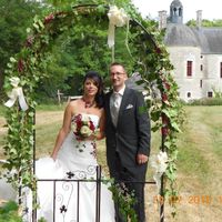 a la fin de la cérémonie avec mon  mari