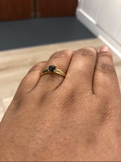 Bague de fiançaille. - 1