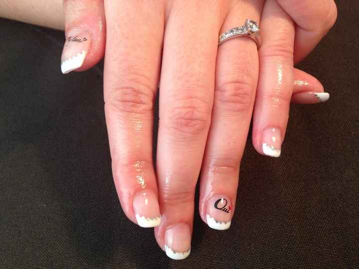 Manucure jour j faite!!!! prête pour samedi!!! - 1