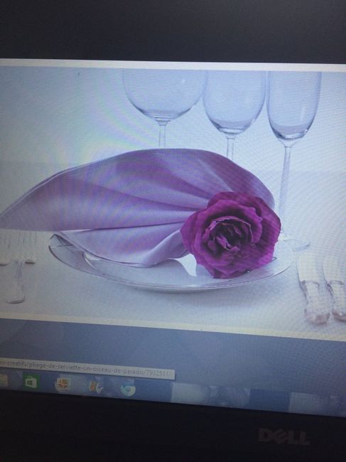 Pliage de serviette - 1