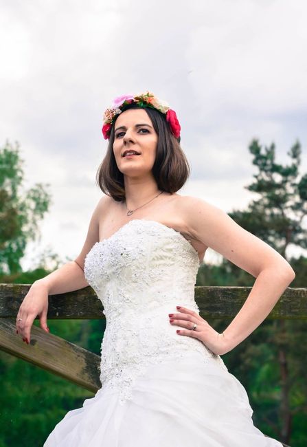 Moi avec couronne de fleurs