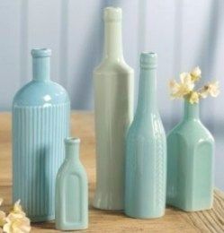bouteilles peintes