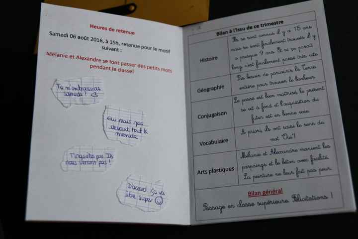 Faire-part thème école