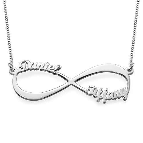 Collier infini avec prénom