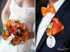 Bouquet de la mariée et détail marié
