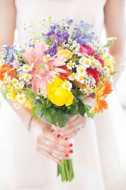 bouquet multicolore