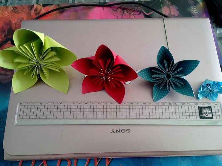 Fleurs origami