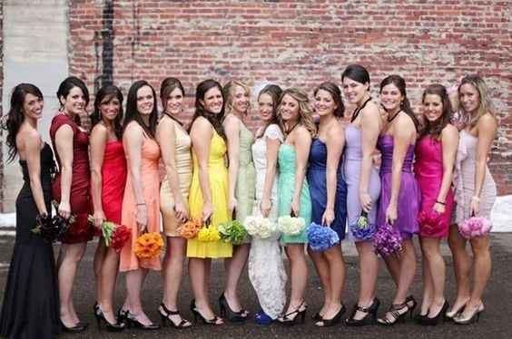 Mariage multicolore
