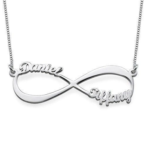 Collier infini avec prénom