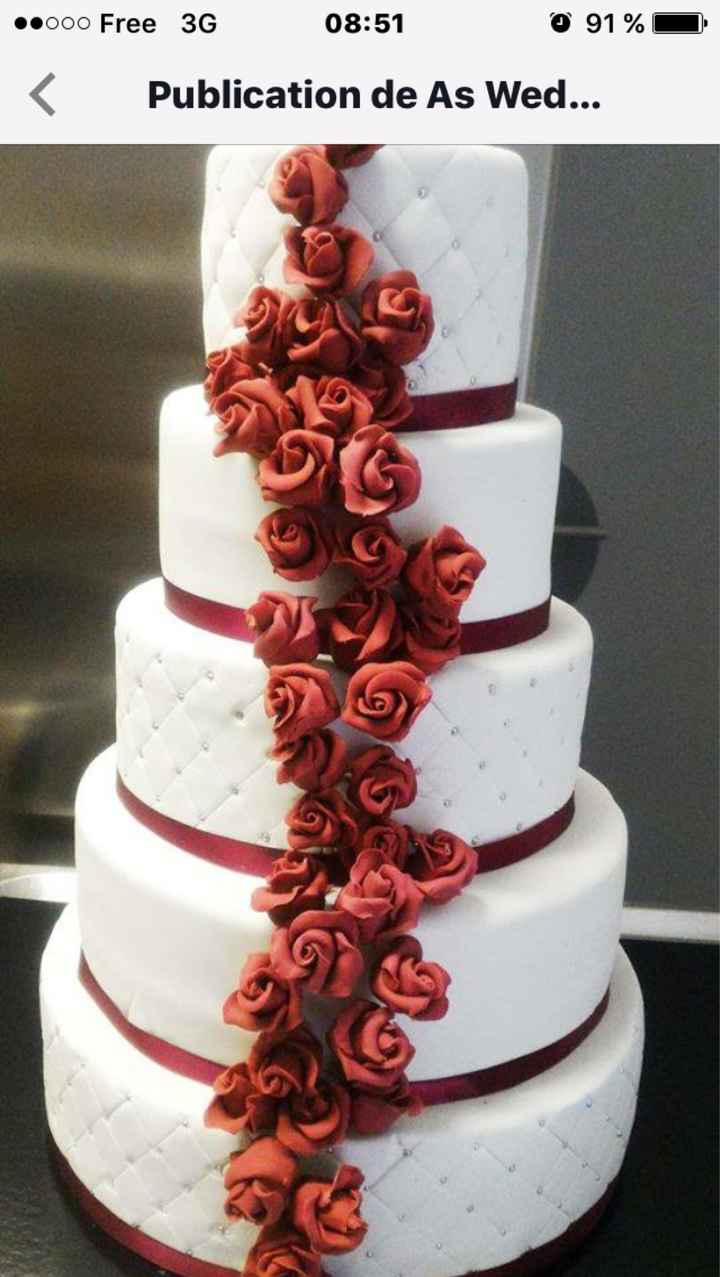Mon wedding cake sera à _____ - 1