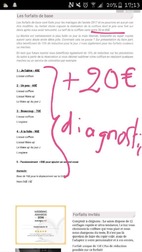 Vos avis sur prestations make up coiffure - 1