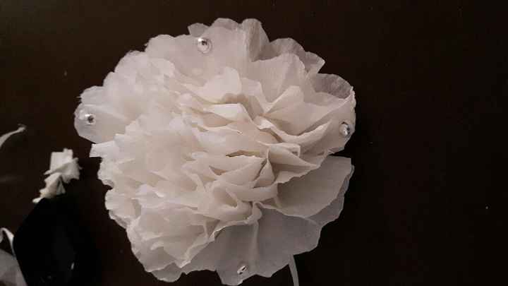 Fleurs papier crepons - 2