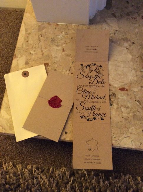 Mes save the date DIY