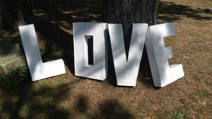 Love en carton DIY