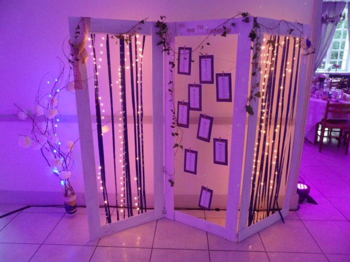 Mon plan de table paravent