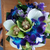 Mon bouquet avec orchidées bleues